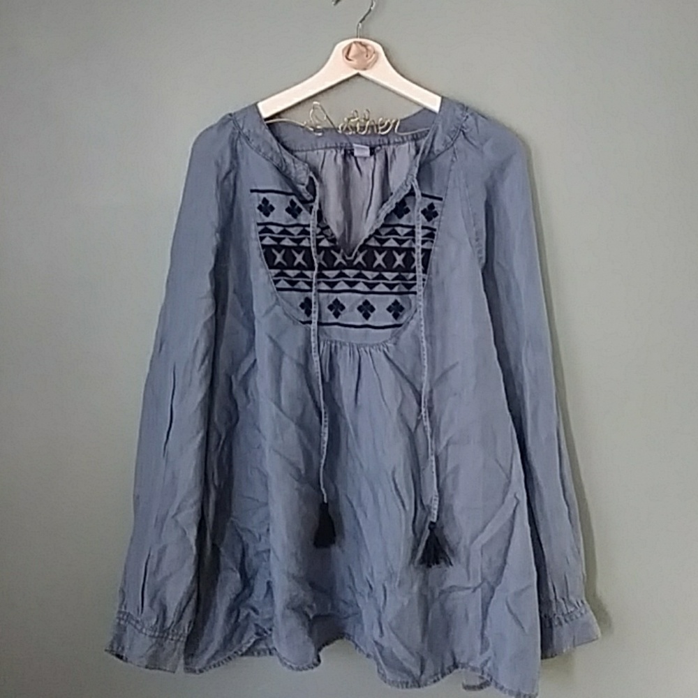 Jean blouse